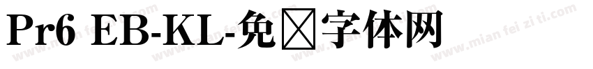 Pr6 EB-KL字体转换